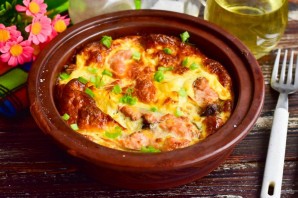 Горбуша в омлете в духовке Горбуша в омлете в духовке