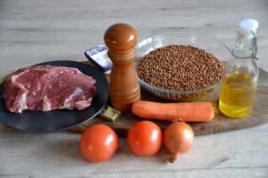 Гречка с телятиной в духовке