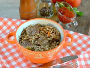 Гречка с телятиной в духовке