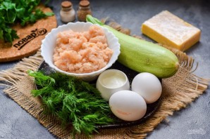 Кабачковый рулет с фаршем и сыром Кабачковый рулет с фаршем и сыром