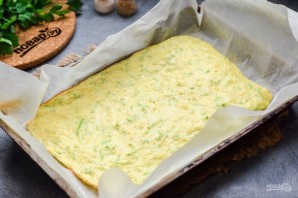 Кабачковый рулет с фаршем и сыром Кабачковый рулет с фаршем и сыром