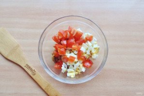 Кальмары с баклажанами