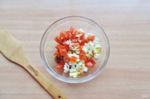 Кальмары с баклажанами