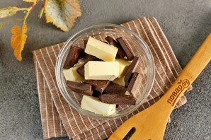 Кекс с горьким шоколадом