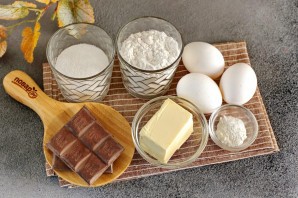 Кекс с горьким шоколадом