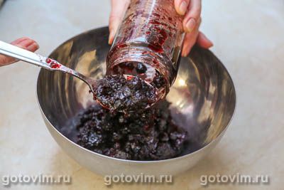 Кисель из варенья из черноплодной рябины с яблоками