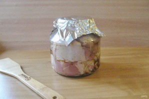 Курица в банке в духовке