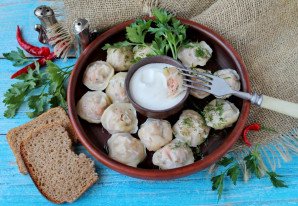 Пельмени с форелью