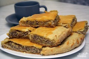 Пирог с сыром и мясом Пирог с сыром и мясом