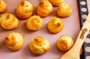 Профитроли с креветками