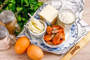 Профитроли с креветками