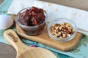 Рулет из лаваша с вареньем