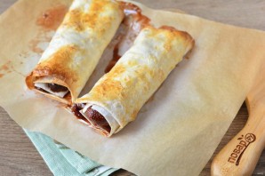 Рулет из лаваша с вареньем