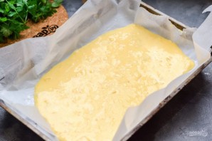 Рулет из омлета с куриным фаршем