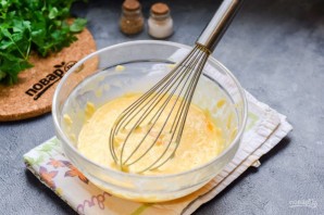 Рулет из омлета с куриным фаршем