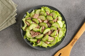 Рыбный диетический салат