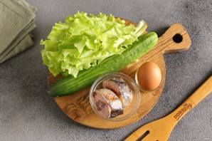 Рыбный диетический салат