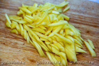 Салат из манго с авокадо и сыром моцарелла