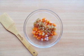 Салат с бужениной и грибами