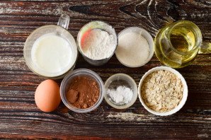 Шоколадно-овсяный кекс