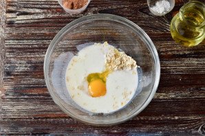 Шоколадно-овсяный кекс