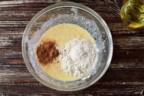 Шоколадно-овсяный кекс