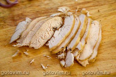 Складная тортилья с беконом, моцареллой и курицей Складная тортилья с беконом, моцареллой и курицей