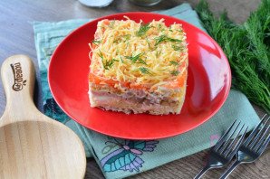 Слоеный салат "Наполеон"