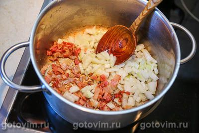 Суп корн чаудер с жареным беконом и кукурузой (Corn Chowder)