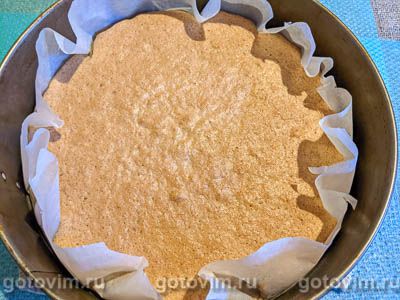 Торт из фасоли и орехов с кремом из рикотты и апельсиновым курдом Торт из фасоли и орехов с кремом из рикотты и апельсиновым курдом