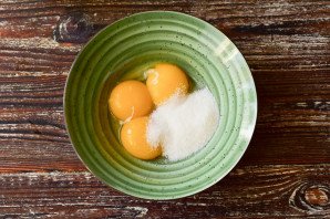 Торт с суфле и бисквитом