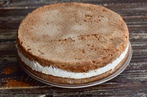 Торт с суфле и бисквитом