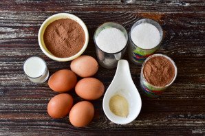 Торт с суфле и бисквитом