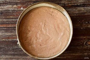 Торт с суфле и бисквитом