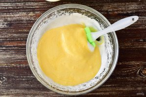 Торт с суфле и бисквитом