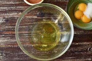 Торт с суфле и бисквитом