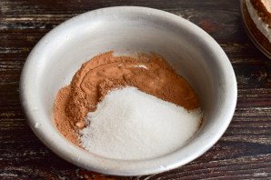 Торт с суфле и бисквитом