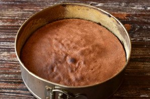 Торт с суфле и бисквитом