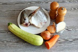 Треска с кабачками в духовке