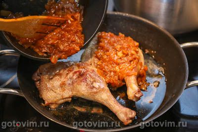 Утиные ножки в духовке, запеченные под соусом барбекю Утиные ножки в духовке, запеченные под соусом барбекю