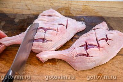 Утиные ножки в духовке, запеченные под соусом барбекю Утиные ножки в духовке, запеченные под соусом барбекю