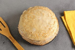 Блинный торт с лимонным кремом