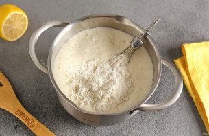 Блинный торт с лимонным кремом