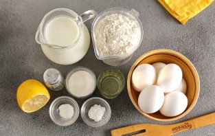 Блинный торт с лимонным кремом