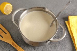 Блинный торт с лимонным кремом