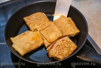 Блины с ветчиной и сыром