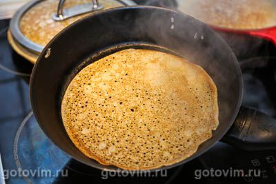 Блины с ветчиной и сыром