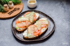 Диетические бутерброды на завтрак Диетические бутерброды на завтрак