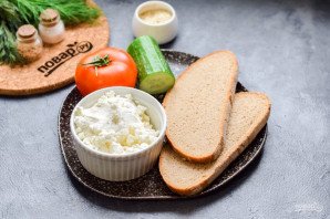 Диетические бутерброды на завтрак Диетические бутерброды на завтрак