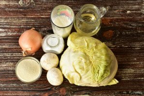 Капустная запеканка с грибами Капустная запеканка с грибами